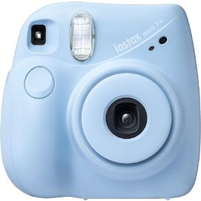 Fujifilm Instax Mini 7+ Camera, Easy to Operate, Portable, Handy Selfie Mirror, Polaroid Camera, Perfect for Beginners and Experts, Sleek and Stylish Design - Coral (Renewed)