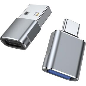 WZNBJLX USB C to USB Adapter (Total 6) USB to USB C Adapter OTG Fast Charging, Compatible with Laptops, MacBook Pro 2023, IPad Pro, iMac, IPad Mini 6/Pro and Other Type C Devices(Grey)
