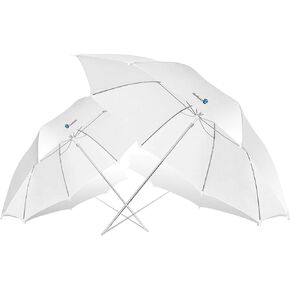 LimoStudio [1 Pack] 33 inch Diameter White Umbrella for Photography Video Studio, Lighting Reflector, Light Diffuser Control and Modifier for Delicate, Subtle Soft Light, AGG124