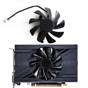 CCBBAA T129215SU RX 570 470D GPU Cooler Video Card Fan لنظام تبريد بطاقة الرسومات Radeon Sapphire RX470D RX570 ITX كبديل in Kuwait
