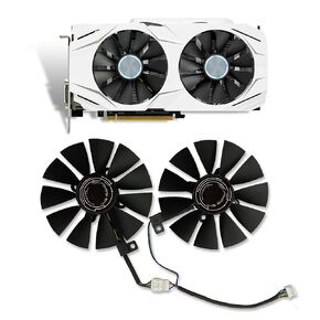 مروحة تبريد من Cavabien 87MM لـ ASUS GTX 1060 1070 RX 480 بطاقة رسومات T129215SU PLD09210S12HH مبرد بطاقة الرسومات in Kuwait