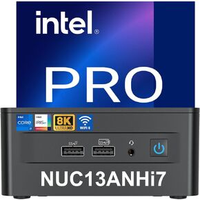 Intel NUC 13 Pro, NUC13ANHi7 Home&Business Desktop Mini PC Barebone, Core i7-1360P Processor(12Cores &5.0 GHz), Intel Iris Xe Graphics,16Threads,18MB L3 Cache(No RAM, No SSD, No OS Inside) in Kuwait