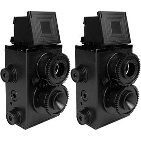 DEVMO 2 PCS DIY Lightnes Compatible with Classic Retro Holga Lomo Recesky TLR Camera 35mm Film Twin Lens Reflex Kit in Saudi Arabia