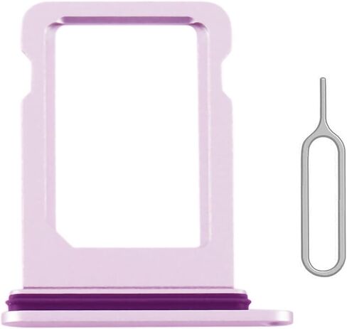 SIM Card Tray Holder Slot Replacement for iPhone 12 Mini with Waterproof Rubber Ring and Eject Pin (Black) in Saudi Arabia