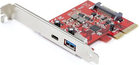 StarTech.com 2-Port 10Gbps USB-A & USB-C PCIe Card - USB 3.1 Gen 2 PCI Express Type C/A Host Controller Card Adapter - USB 3.2 Gen 2x1 PCIe Expansion Add-On Card - Windows, macOS, Linux (PEXUSB311AC3) in Saudi Arabia