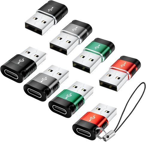 USB to USB C Adapter 6 Pack,USB Male to Type C Female Converter in Kuwait
