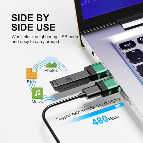 USB to USB C Adapter 6 Pack,USB Male to Type C Female Converter in Kuwait