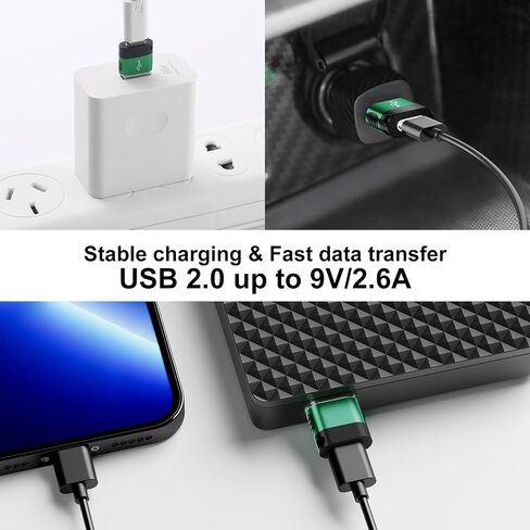 USB to USB C Adapter 6 Pack,USB Male to Type C Female Converter in Kuwait