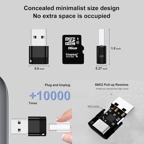 USB to USB C Adapter 6 Pack,USB Male to Type C Female Converter in Kuwait