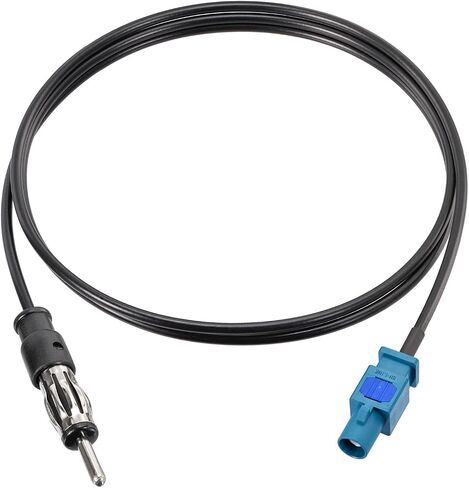Bingfu Universal Vehicle Car Stereo FM AM Radio Antenna Adapter Cable Fakra Z Male to DIN Plug Connector Cable 15cm 6 inch for Car Stereo Audio HD Radio Head Unit CD Media Player Receiver in Saudi Arabia