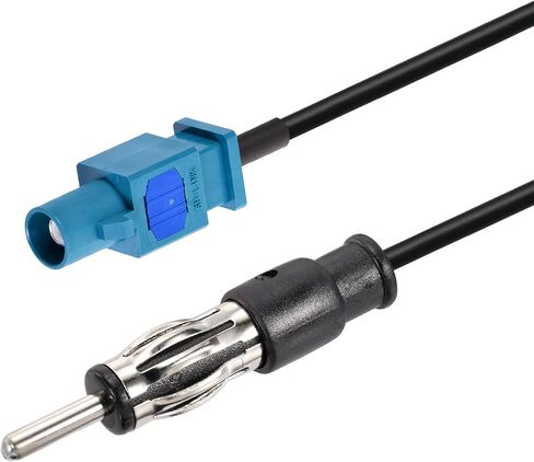 Bingfu Universal Vehicle Car Stereo FM AM Radio Antenna Adapter Cable Fakra Z Male to DIN Plug Connector Cable 15cm 6 inch for Car Stereo Audio HD Radio Head Unit CD Media Player Receiver in Saudi Arabia