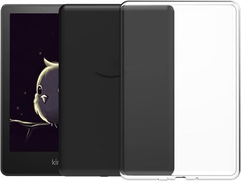 Clear Case 2023 for 6.8" Kindle Paperwhite and Kindle Paperwhite Signature Edition (11th Generation 2021 Release) - 2022 Upgrade E-Reader TPU Back Cover Transparent Soft Skin Bumper Back Shell in Kuwait