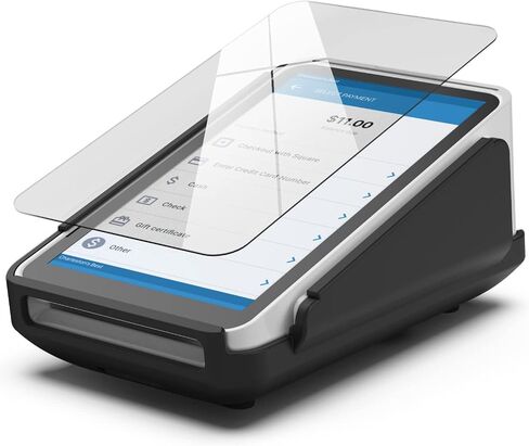 Protective Case and Screen Protector for Square Terminal Card Reader - Rubberized Hard Casing with Non-Slip Base and Tempered Glass (by Encased Products) in Kuwait