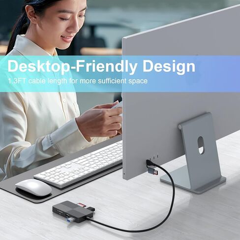 قارئ USB C CAC عسكري، قارئ بطاقات ذكية DOD Military USB وصول مشترك CAC، معرف طي صغير، خصم، قارئ بطاقات الائتمان متوافق مع Windows، Mac OS، Linux، هاتف Android (النوع C) in Kuwait