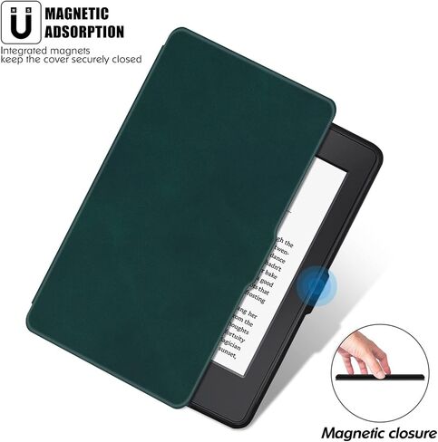 حافظة رفيعة لجهاز Kindle Paperwhite الجيل الخامس/السادس/السابع، أخضر صنوبر in Kuwait