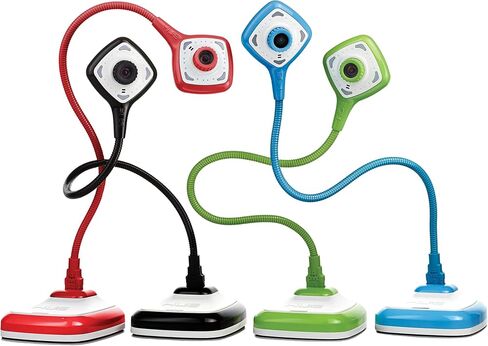 HUE HD Pro USB Document Camera/Visualizer for Teachers/Classroom, Black | Full HD 1080p Flexible Camera, Built-in Microphone & LED Lights, Windows / ChromeOS / MacOS / iPadOS 17+ Compatibility in Kuwait