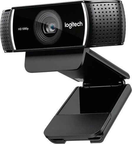 Logitech C922x Pro Stream Webcam Full 1080p HD تقنية استبدال خلفية الكاميرا لبث YouTube أو Twitch (متجددة) in Kuwait