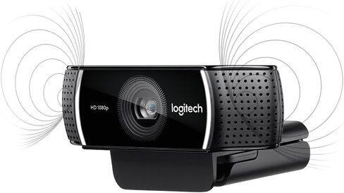 Logitech C922x Pro Stream Webcam Full 1080p HD تقنية استبدال خلفية الكاميرا لبث YouTube أو Twitch (متجددة) in Kuwait