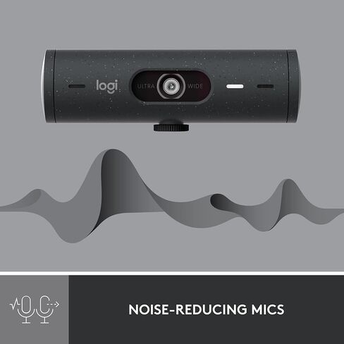Logitech Brio 500 Webcam 4 MP 1920 x 1080 Pixels USB-C Graphite, W128163427 (1080 Pixels USB-C Graphite) in Saudi Arabia