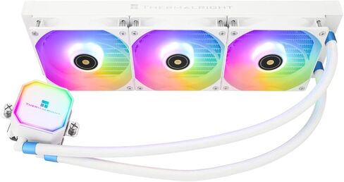 Thermalright Frozen Prism360 White ARGB CPU Liquid Cooler,Efficient PWM Controlled Pump 3300RPM,3×TL-E12 Series PWM Fan,Water Cooling Computer Parts,for AMD AM4/AM5,Intel 1150/1156/1200/1700/2011 in Saudi Arabia