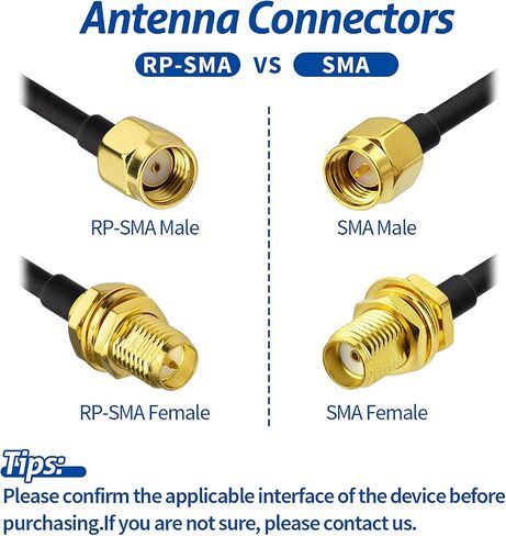 كابل تمديد هوائي BINGFU WiFi بطول 50 قدمًا RP-SMA ذكر إلى RP-SMA أنثى حاجز مزدوج محمي بخسارة منخفضة - 100 كابل لكاميرا IP لجهاز التوجيه اللاسلكي WiFi Hotspot Security in Kuwait