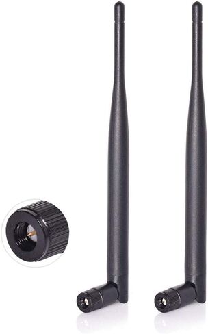 بينغ فو هوائي واي فاي ثنائي النطاق 2.4GHz 5GHz 5.8GHz 6dBi SMA ذكر (عبوة من قطعتين) لكاميرا مراقبة الفيديو اللاسلكية ومسجل المراقبة والشاحنة والمقطورة وكاميرا الرؤية الخلفية وشاشة الرجوع للخلف in Saudi Arabia