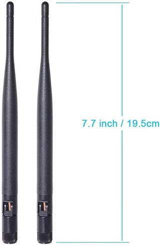 بينغ فو هوائي واي فاي ثنائي النطاق 2.4GHz 5GHz 5.8GHz 6dBi SMA ذكر (عبوة من قطعتين) لكاميرا مراقبة الفيديو اللاسلكية ومسجل المراقبة والشاحنة والمقطورة وكاميرا الرؤية الخلفية وشاشة الرجوع للخلف in Saudi Arabia