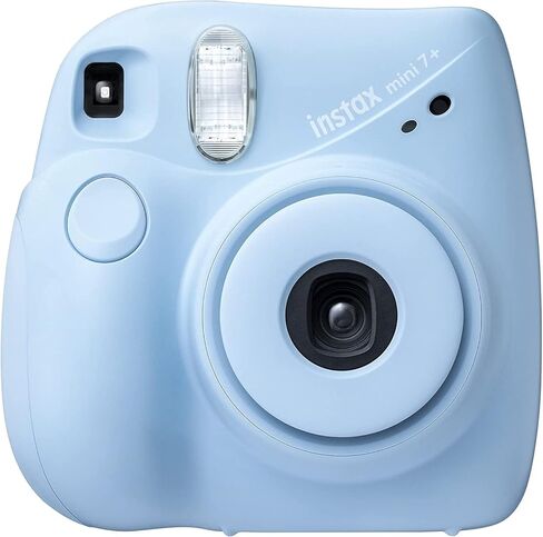 Fujifilm Instax Mini 7+ Camera, Easy to Operate, Portable, Handy Selfie Mirror, Polaroid Camera, Perfect for Beginners and Experts, Sleek and Stylish Design - Coral (Renewed) in Kuwait