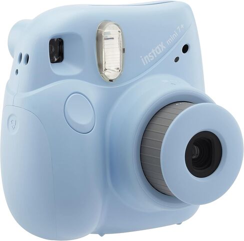 Fujifilm Instax Mini 7+ Camera, Easy to Operate, Portable, Handy Selfie Mirror, Polaroid Camera, Perfect for Beginners and Experts, Sleek and Stylish Design - Coral (Renewed) in Kuwait