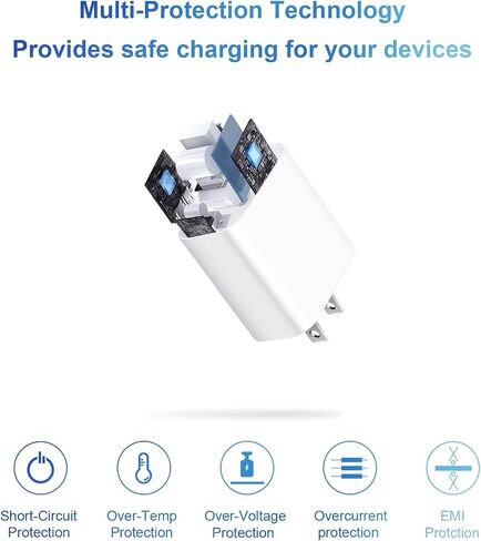 شاحن iPhone شحن سريع للغاية [معتمد من MFi] شاحن iPad 20W PD USB C شاحن حائط 2 حزمة كابل شحن سريع 6FT متوافق مع iPhone14/14 Pro Max/13/13Pro/12/12 Pro/11/11Pro/XS، iPad in Kuwait