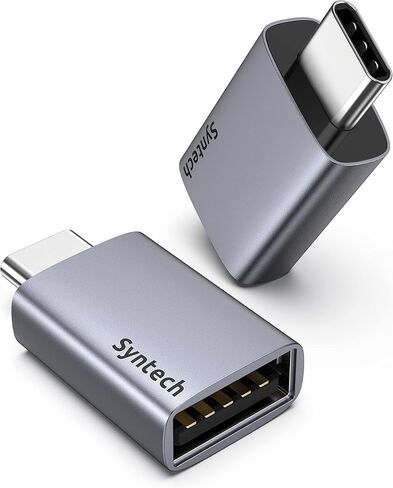محول Syntech USB C إلى USB 2 حزمة مناسب جنبًا إلى جنب من النوع C ذكر إلى USB C 3.0 أنثى محول متوافق مع iPhone 15 Pro Max MacBook Pro Air 2023 Mac iPad Mini 6/Pro وThunderbolt 4/3 أجهزة رمادي in Kuwait