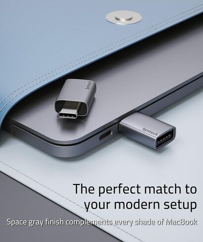 محول Syntech USB C إلى USB 2 حزمة مناسب جنبًا إلى جنب من النوع C ذكر إلى USB C 3.0 أنثى محول متوافق مع iPhone 15 Pro Max MacBook Pro Air 2023 Mac iPad Mini 6/Pro وThunderbolt 4/3 أجهزة رمادي in Kuwait