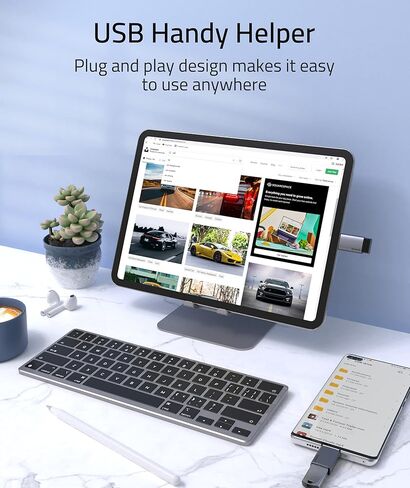 محول Syntech USB C إلى USB 2 حزمة مناسب جنبًا إلى جنب من النوع C ذكر إلى USB C 3.0 أنثى محول متوافق مع iPhone 15 Pro Max MacBook Pro Air 2023 Mac iPad Mini 6/Pro وThunderbolt 4/3 أجهزة رمادي in Kuwait