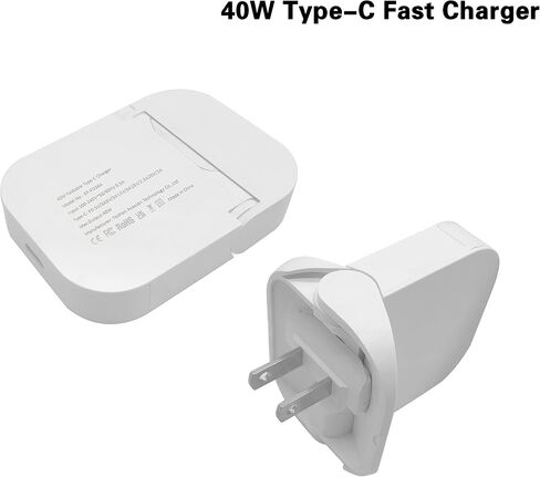 Acesidn Ultra-Thin & Portable - Type C Fast Charger 40W USB C - Mini, Innovative Design - Apple Phone Charger - Wall Charger Adapter USB Charger Block Plug in Wall Charger for iPhone/ipad/iwatch in Saudi Arabia