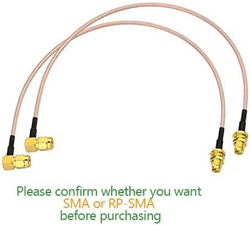 Bingfu WiFi Antenna Extension Cable (2-Pack) RP-SMA Male to RP-SMA Female Bulkhead Mount RG316 Cale 1m 3 feet for WiFi Router Security IP Camera Wireless Mini PCI Express PCIE Network Card Adapter in Kuwait