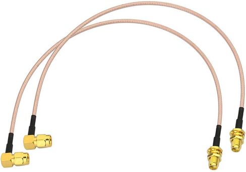 Bingfu WiFi Antenna Extension Cable (2-Pack) RP-SMA Male to RP-SMA Female Bulkhead Mount RG316 Cale 1m 3 feet for WiFi Router Security IP Camera Wireless Mini PCI Express PCIE Network Card Adapter in Kuwait