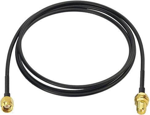 Bingfu WiFi Antenna Extension Cable 4-Pack RP-SMA Male to RP-SMA Female Bulkhead Mount RG174 Coaxial Cable 1m 3 feet for WiFi Router Security Camera Wireless Mini PCI Express PCIE Network Card Adapter in Kuwait