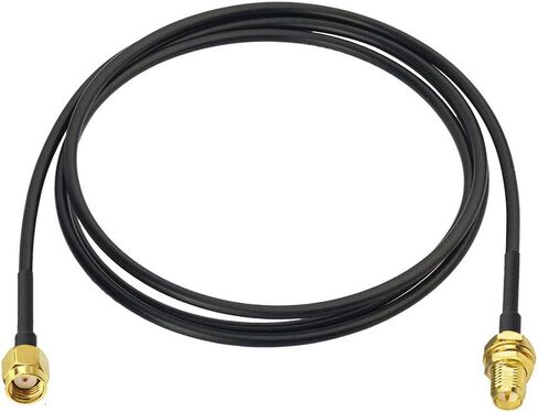 Bingfu WiFi Antenna Extension Cable 4-Pack RP-SMA Male to RP-SMA Female Bulkhead Mount RG174 Coaxial Cable 1m 3 feet for WiFi Router Security Camera Wireless Mini PCI Express PCIE Network Card Adapter in Kuwait