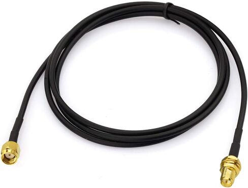 Bingfu WiFi Antenna Extension Cable 4-Pack RP-SMA Male to RP-SMA Female Bulkhead Mount RG174 Coaxial Cable 1m 3 feet for WiFi Router Security Camera Wireless Mini PCI Express PCIE Network Card Adapter in Kuwait