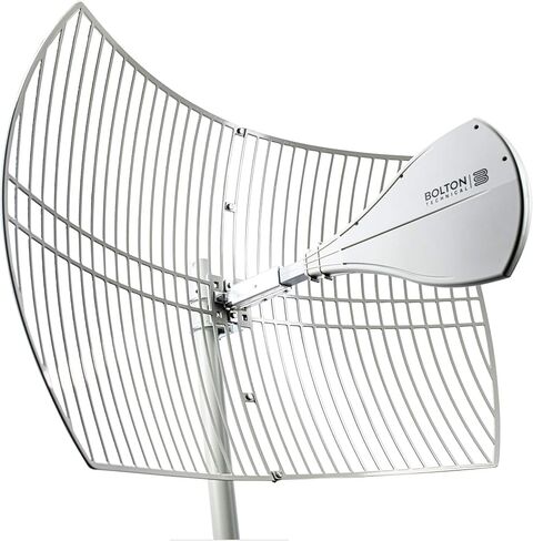 Bolton Long Ranger | New Parabolic Antenna - up to 20 Miles Range | High gain Cellular/WiFi Antenna up to +28 dB | All Cell Bands LTE,4G,5G,3G, WiFi 2.6/5 GHz WiFi 6 (Renewed) in Saudi Arabia