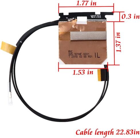 60cm/2ft 2pcs MHF4 IPEX WLAN Network Adapter PC Antenna for NGFF Intel 7260 8260 8265 9265 9260 9560 AX210 AX200NGW AX Killer M.2 IPEX4 Module Card in Saudi Arabia