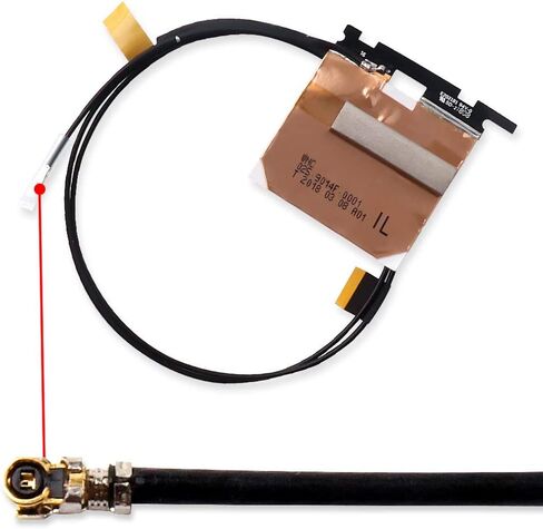 60cm/2ft 2pcs MHF4 IPEX WLAN Network Adapter PC Antenna for NGFF Intel 7260 8260 8265 9265 9260 9560 AX210 AX200NGW AX Killer M.2 IPEX4 Module Card in Saudi Arabia