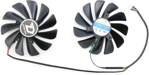 مراوح تبريد بديلة لبطاقة الرسومات لـ POWERCOLOR RX 5700XT 5700 5600XT Red Dragon in Kuwait