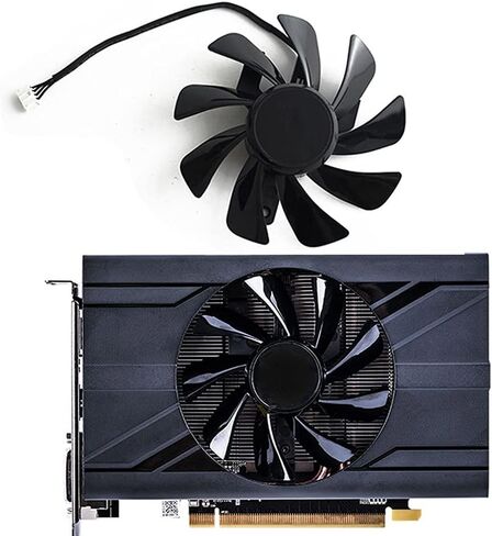CCBBAA T129215SU RX 570 470D GPU Cooler Video Card Fan لنظام تبريد بطاقة الرسومات Radeon Sapphire RX470D RX570 ITX كبديل in Kuwait