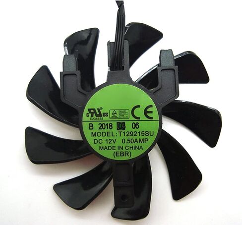 CCBBAA T129215SU RX 570 470D GPU Cooler Video Card Fan لنظام تبريد بطاقة الرسومات Radeon Sapphire RX470D RX570 ITX كبديل in Kuwait