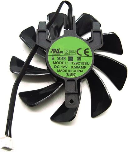 CCBBAA T129215SU RX 570 470D GPU Cooler Video Card Fan لنظام تبريد بطاقة الرسومات Radeon Sapphire RX470D RX570 ITX كبديل in Kuwait