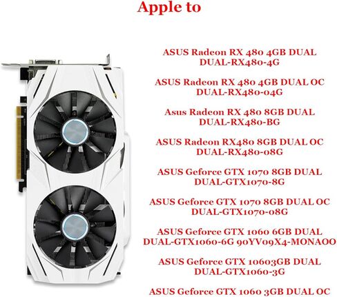 مروحة تبريد من Cavabien 87MM لـ ASUS GTX 1060 1070 RX 480 بطاقة رسومات T129215SU PLD09210S12HH مبرد بطاقة الرسومات in Kuwait