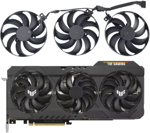 inRobert 88mm T129215SU GPU Fan Replacement for ASUS TUF Gaming RTX 3060 3070 3080 Ti Graphics Card Cooler (Fan-ABC) in Kuwait