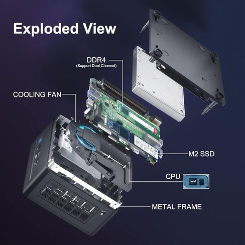 Intel NUC 13 Pro, NUC13ANHi7 Home&Business Desktop Mini PC Barebone, Core i7-1360P Processor(12Cores &5.0 GHz), Intel Iris Xe Graphics,16Threads,18MB L3 Cache(No RAM, No SSD, No OS Inside) in Kuwait