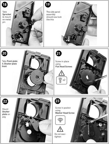 DEVMO متوافق مع DIY Lightnes Classic Retro Holga Lomo Recesky TLR Camera 35mm Film Twin Lens Reflex Kit in Kuwait